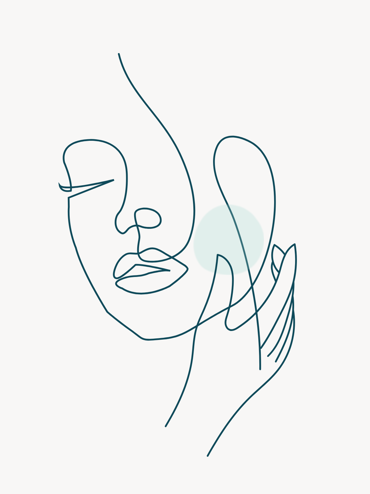 Illustration representing jaw pain and TMJ care